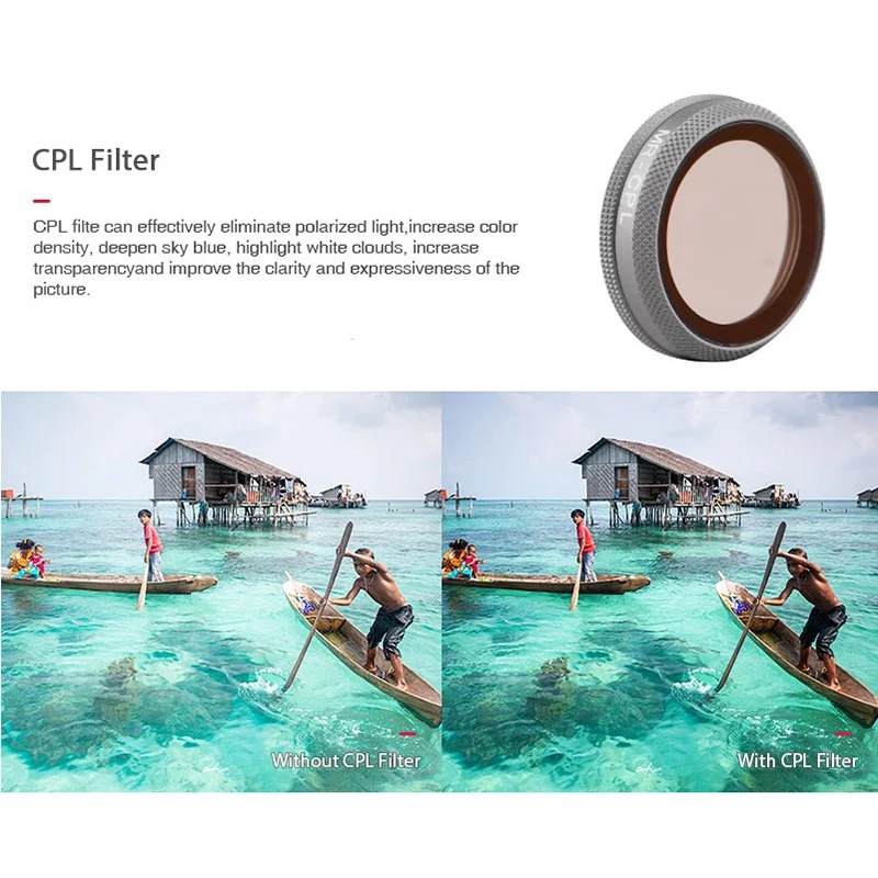 

BRDRC 6Pcs/Set for DJI Mavic 2 Lens Filters UV CPL ND 4/8/16/32 Set Camera Lens Filter for DJI Mavic 2 Accessories
