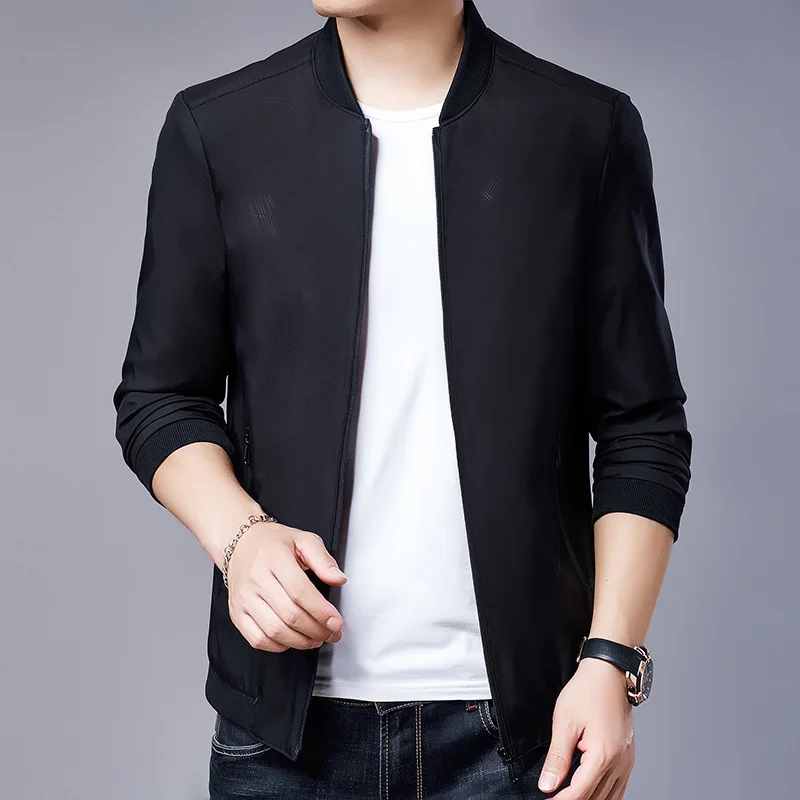 2019 мужская одежда среднего возраста Свободное пальто для отдыха Осенняя тонкая