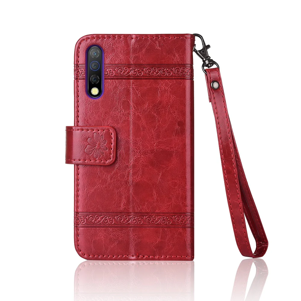 Flip Leather Case For Tecno Camon 12 Pro Fundas Printed Flower 100% Special wallet stand case with Strap | Мобильные телефоны и