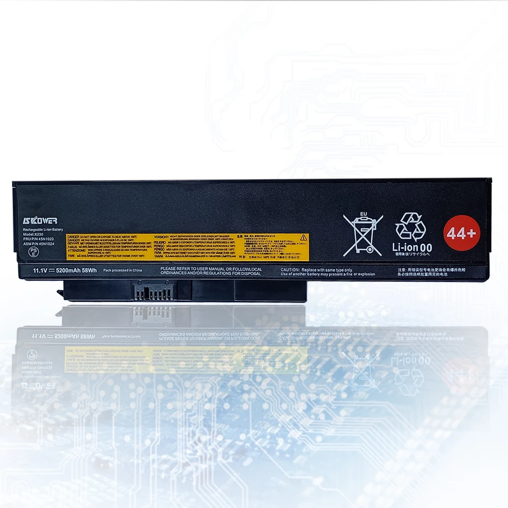 Аккумулятор SKOWER X230 для Lenovo ThinkPad X220 X220i X230i 45N1023 45N1024 44 + 11 1 В/5200 мА · ч | Компьютеры и
