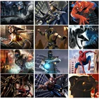 Полноразмерная алмазная живопись Disney 5D сделай сам, Marvel, Бэтмен, Человек-паук, инкрустированная вышивкой, Алмазная мозаика на заказ, картина для украшения дома