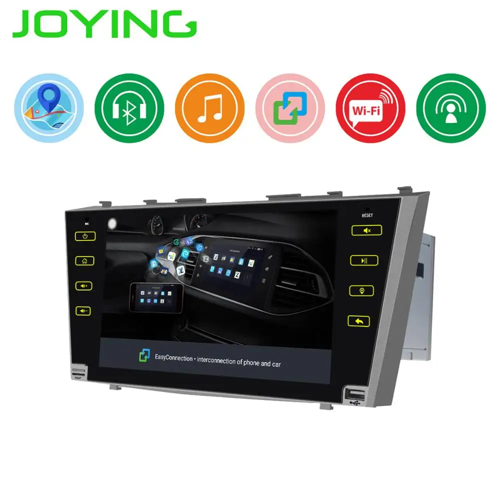 JOYING Android 8,1 2 din автомагнитола Стерео gps " HD экран Авторадио для Toyota Camry Aurion 2006-2011 без слота для dvd-плеера