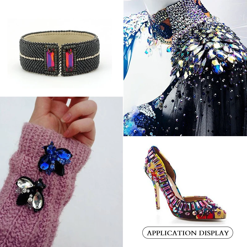 Пришивные стразы для одежды плоские стеклянные камни рукоделия и пришивные