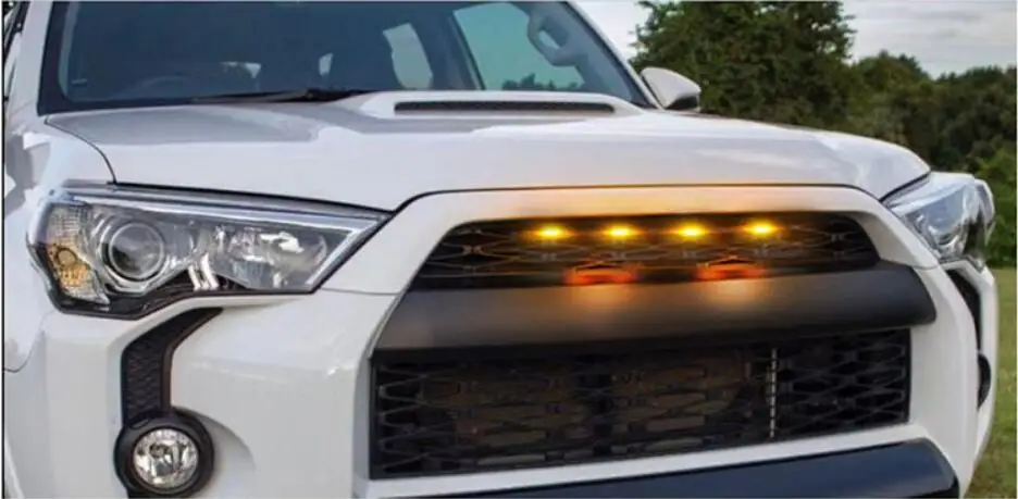 Автомобильный бампер головной светильник для 4runner Дневной 2014 ~ 2020y DRL