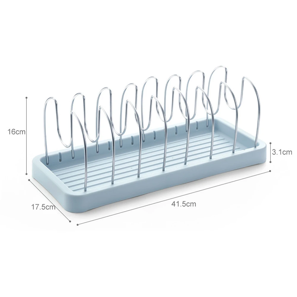 

Retractable Stainless Steel Pot Lid Rack Spoon Holder Shelf Cooking Dish Drainer Drying Rack Kitchen Organizer Pan Cover Stand