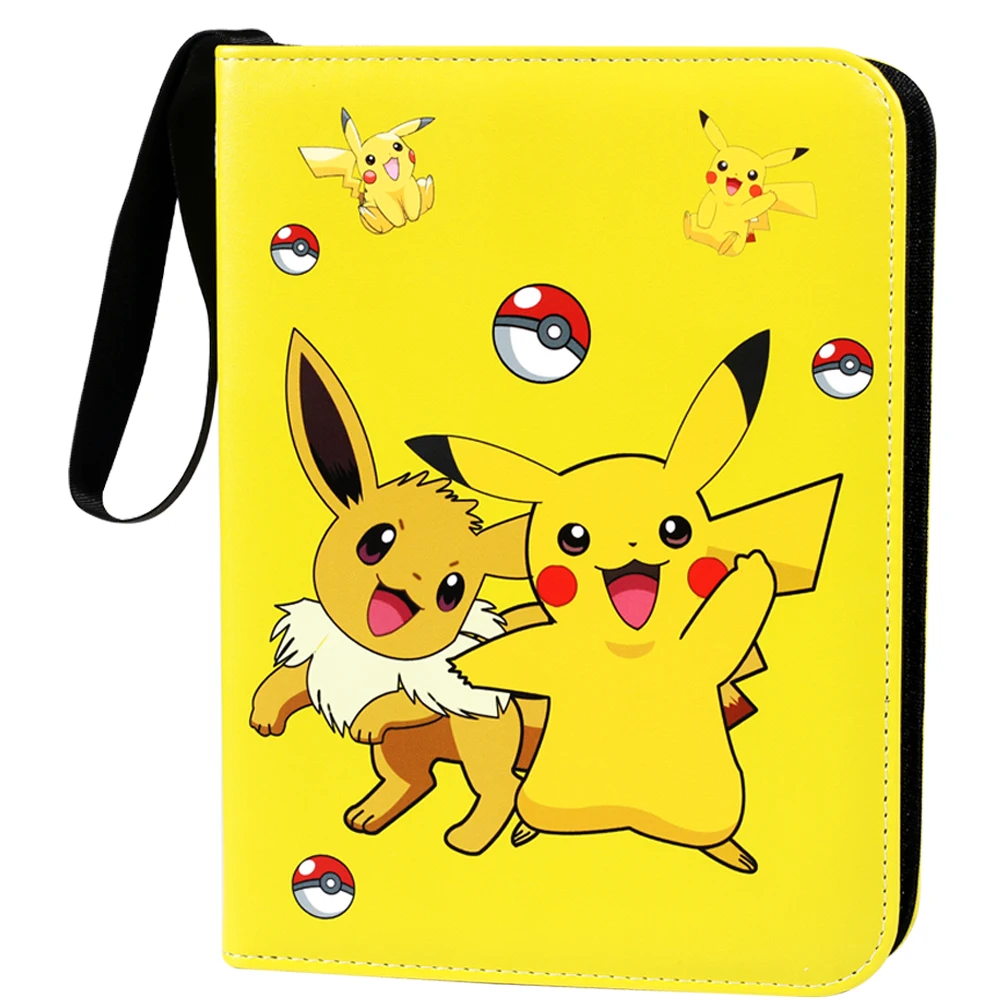 Carpeta de tarjetas de dos bolsillos de Pok&eacute;mon, &aacute;lbum de coleccionistas, tarjeta de juego de Anime, juguete para regalo port&aacute;til para chico, 9 estilos, 200/400-3