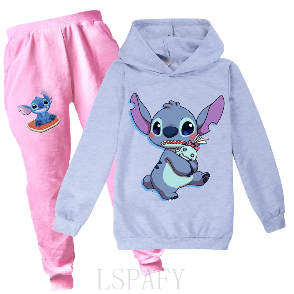 Новинка Осенний повседневный комплект одежды для девочек толстовка + штаны