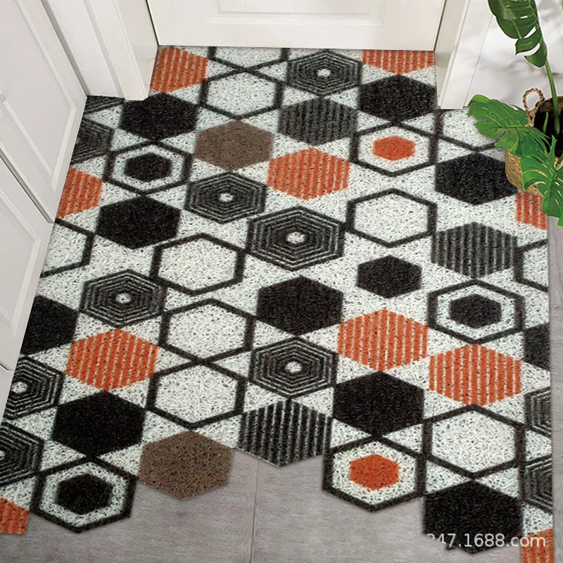 

Entrance Welcome Mat PVC Dust Doormat Front Door Mats Indoor Kitchen Bathroom Rugs Hallway Floor Mat