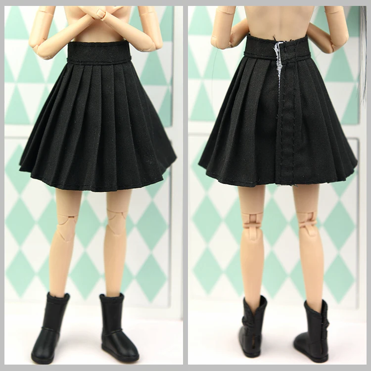 Короткая юбка/белая и черная цветная осенняя одежда для 1/6 BJD Xinyi Барби Blythe FR ST Doll