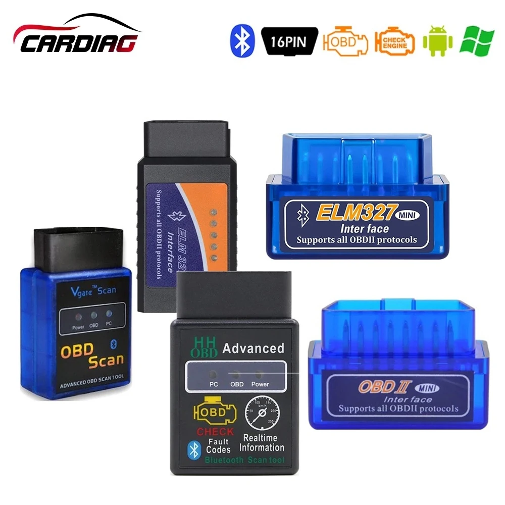 ELM327 V2.1 адаптер Супер Мини ELM 327 Bluetooth для Android Torque OBDII считыватель кодов OBD2