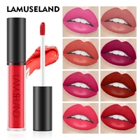 12 colors waterproof long lasting matte lipstick for lip gloss 4g brand lamuseland red lipgloss dropship makeup cosmetic la01