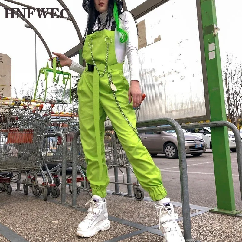 Женский флуоресцентный зеленый комбидресс на бретельках летний женский с