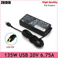 original 20v 6 75a 135w usb laptop ac power adapter for lenovo t440p t540p y50 70 adl135ndc3a 45n0361 45n0501 notebook charger