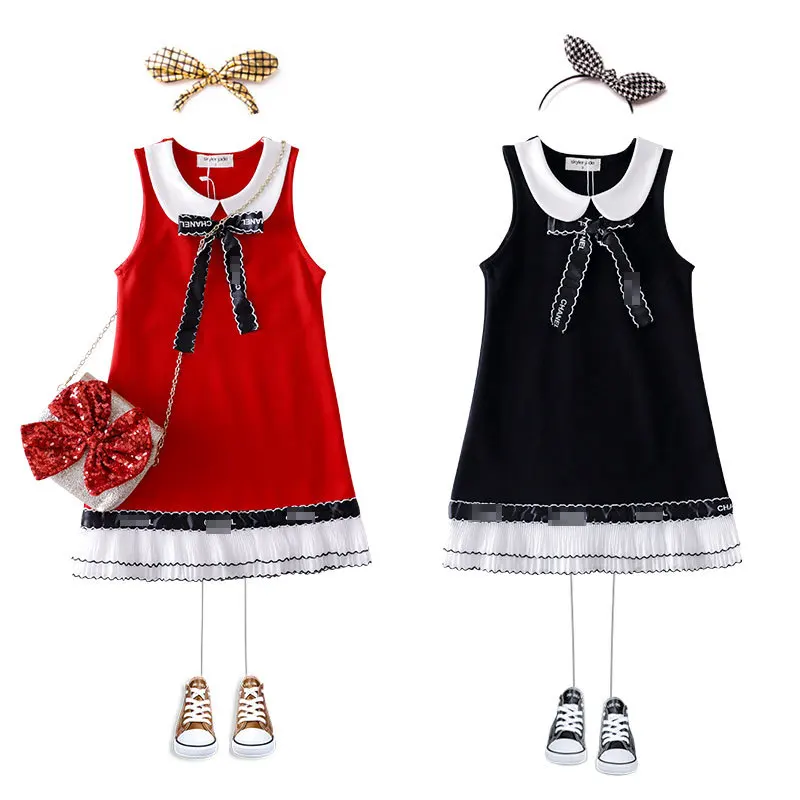 Платья для маленьких девочек одежда 2019 г. Брендовое хлопковое Повседневное