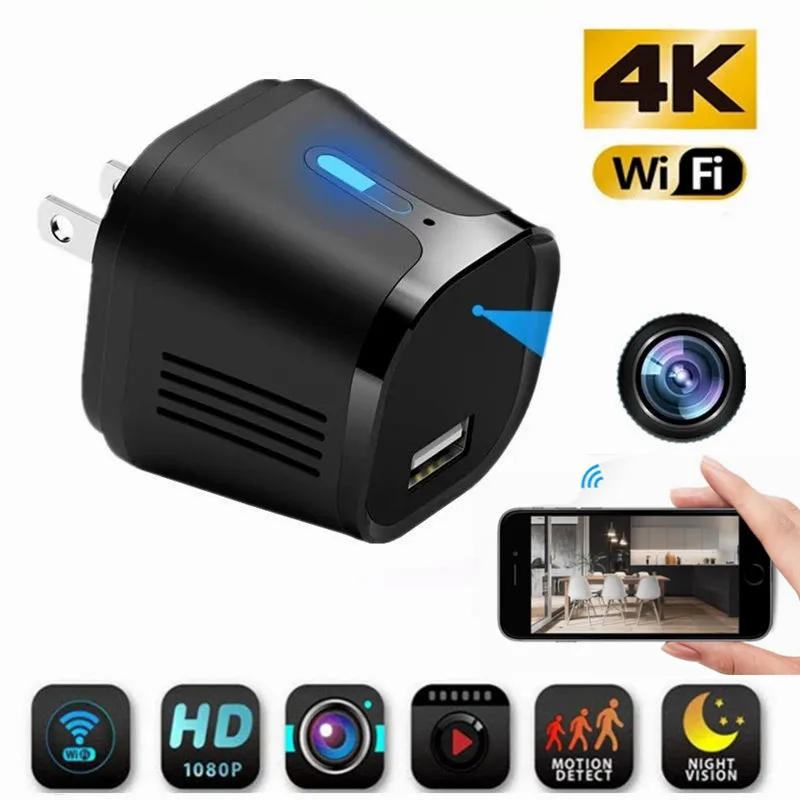 

HD микро-камера Wifi камера IP точка доступа ночное видение Обнаружение движения видеокамера 4K HFD видеоняня видеокамера Espia
