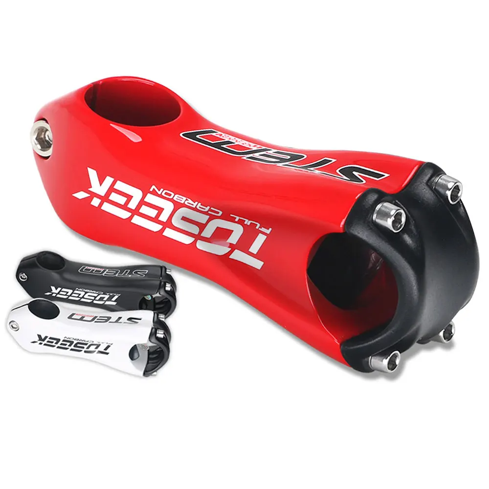 Велосипедный стержень TOSEEK из углеродного волокна 10 градусов 80/90/100/110 мм запчасти