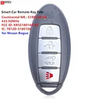 Keyecu S180144106 умный Автомобильный Брелок дистанционного управления с ключом 4 кнопки 433,92 МГц 4A чип для Nissan космического аппарата изгой 2014 2015 2016 2017 2018, KR5S180144106
