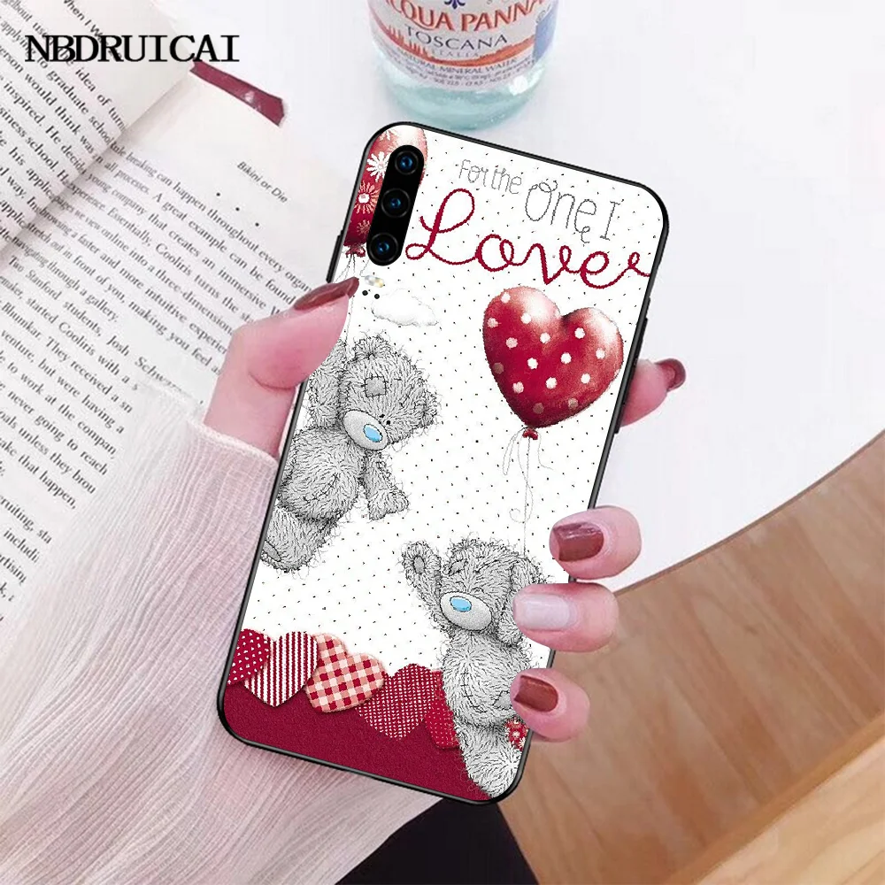 Мягкий чехол для телефона PENGHUWAN Tatty Teddy Bear из черного ТПУ Huawei P30 P20 P10 P9 P8 Mate 20 10 Pro