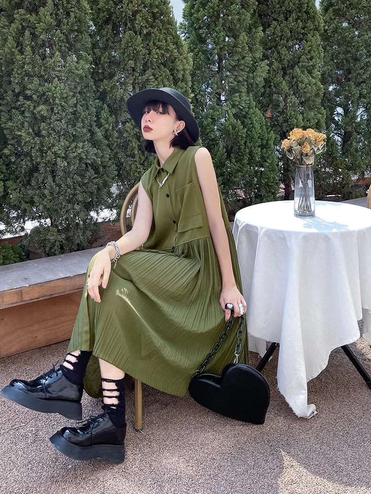 XUXI – robe Sexy sans manches pour femmes, Streetwear, ample, Slim, coréen, au-dessus du genou, jupe fine, été 2021, E2202