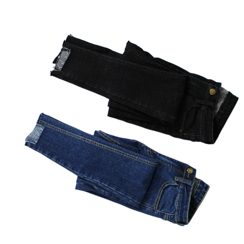 Осень 2021 Новый стрейч джинсы для женщин Большие размеры женский нуля носить