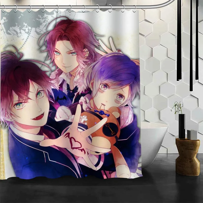 100% полиэстер ткань изготовление размеров под заказ DIABOLIK LOVERS аниме душ Шторы