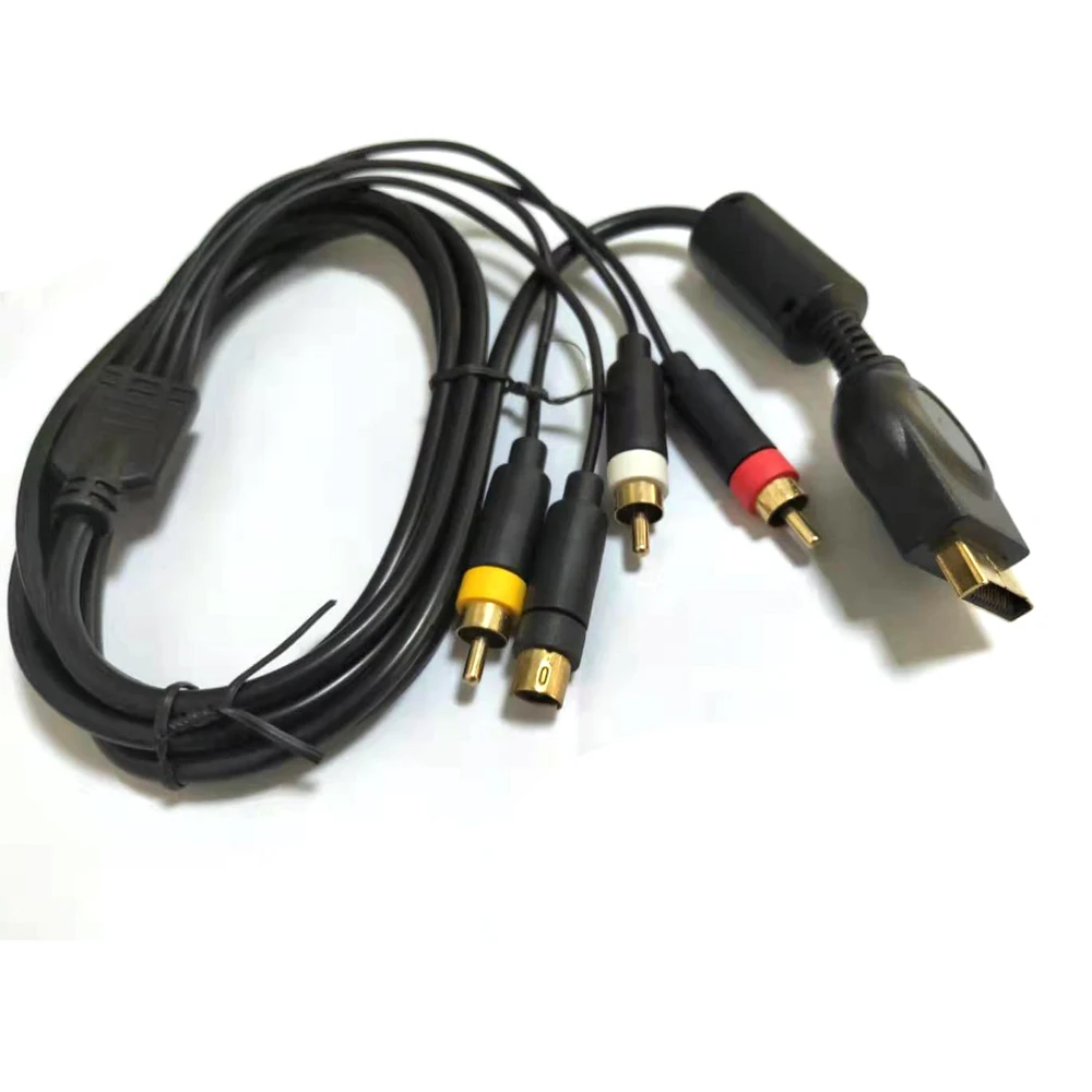 

100pcs High quality S-video RCA AV Video Audio Cable Cord Fit For PS3
