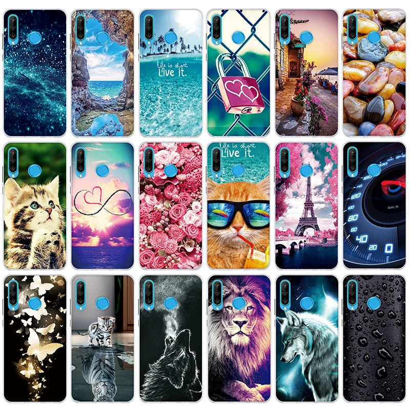 

For Huawei P30 Lite P30lite Case Soft Silicone TPU Cover For Huawei P30 P 30 Lite P30lite MAR-LX1M MAR-L01A Case Coque Funda