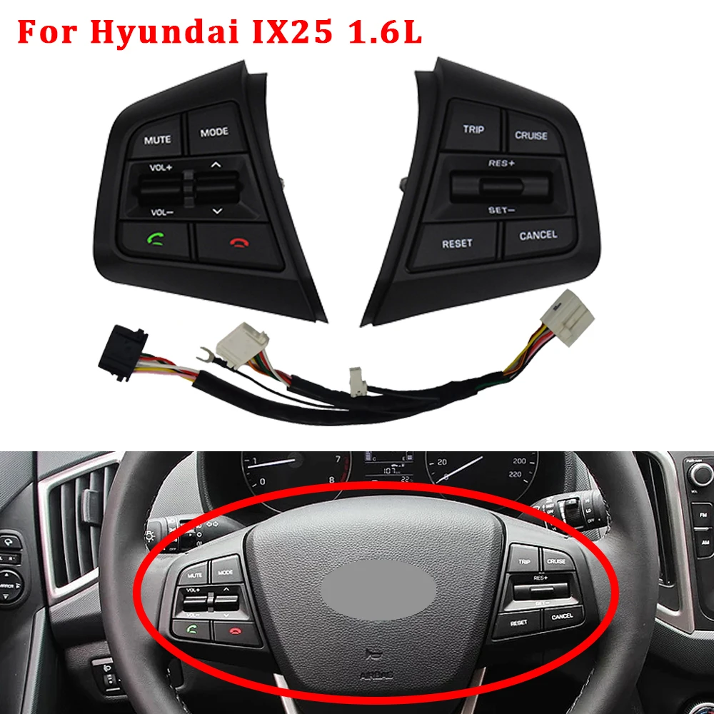 Кнопка на рулевое колесо для Hyundai CRETA 1 6 L IX25 круиз контроль Bluetooth дистанционное