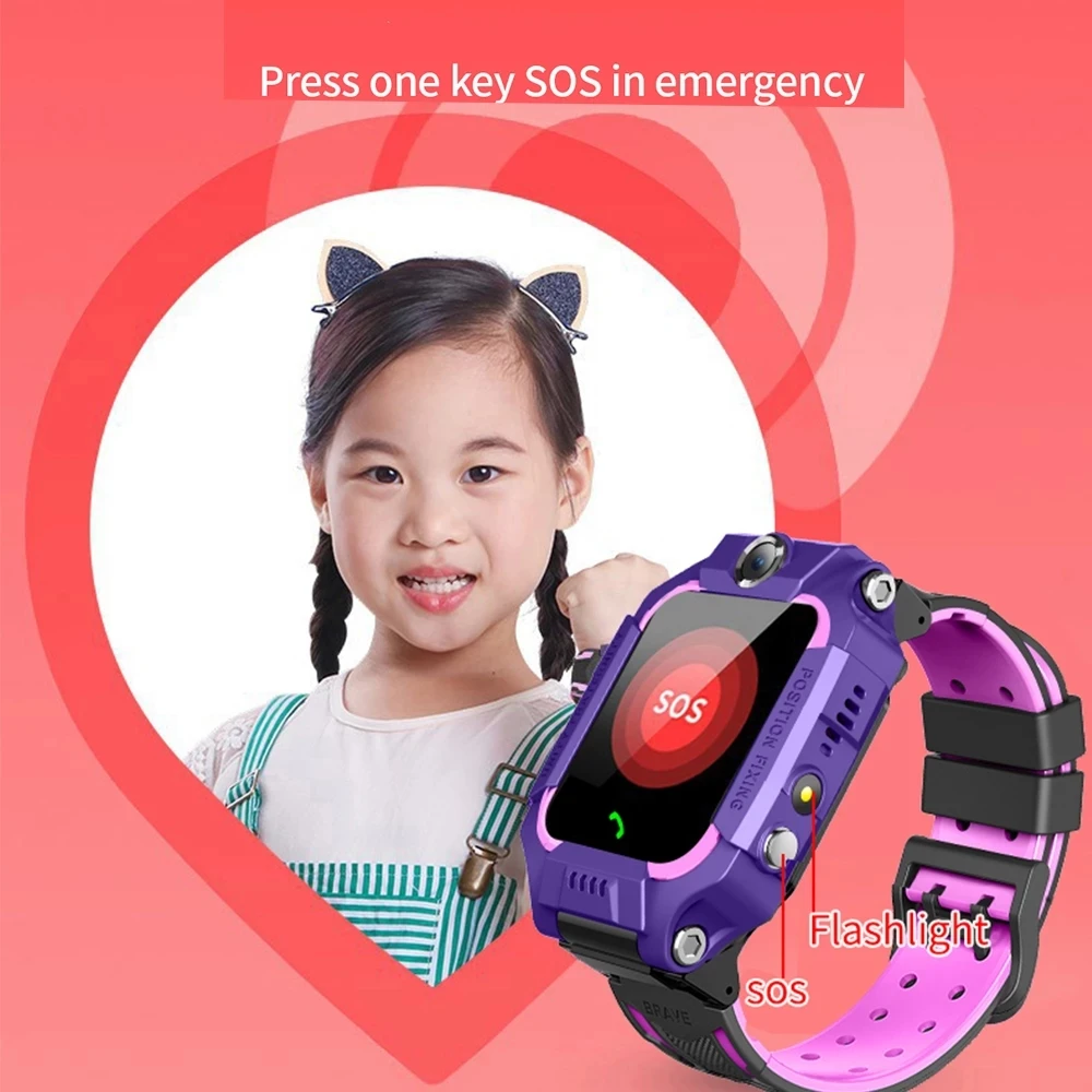 Детские Смарт часы Q19 с SIM картой водонепроницаемые детские двумя камерами для