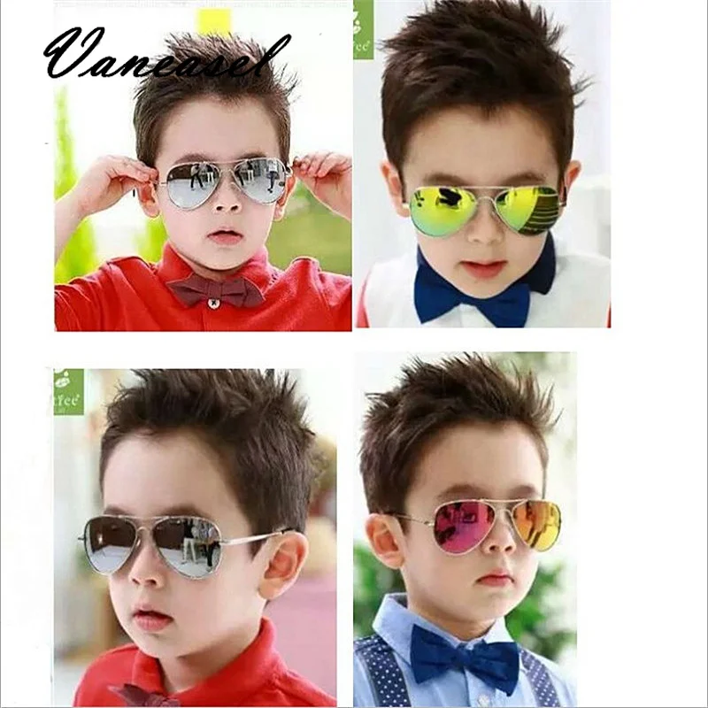 VANEASEL модные детские солнцезащитные очки Пилот Детские 100% UV400 защита для