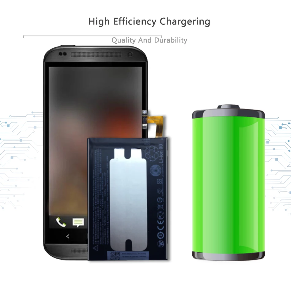 

Mobile Phone Battery For HTC One M8 One 2 Plus M8x M8w M8t M8d Replacement Battery BOP6B100 2600mAh