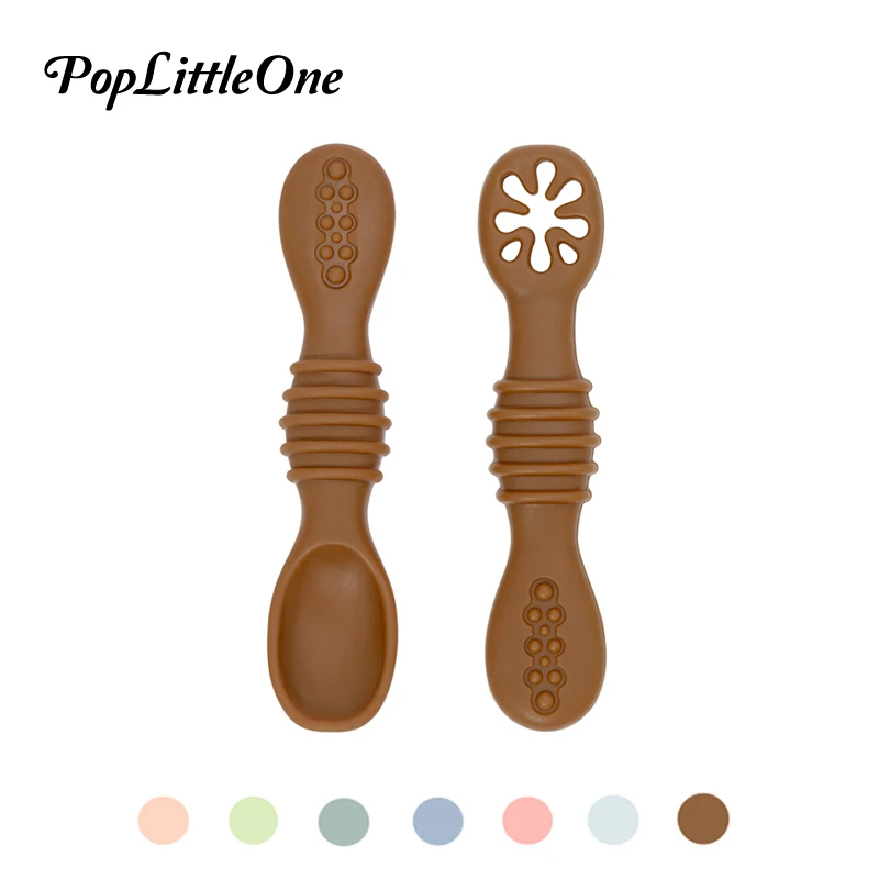 Ложка для детского питания с логотипом на заказ силиконовая ложка еды супа риса