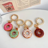 for airtags case cute donuts doughnut soft silicone anti lost protection case for airtag locator tracker cover with keychain