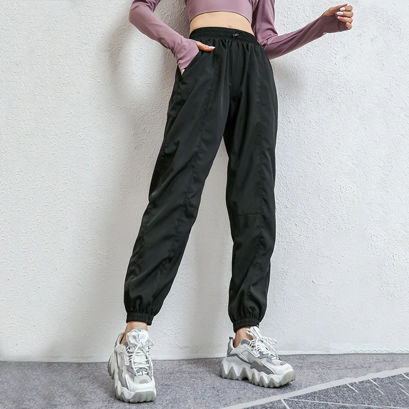 

Women New Arrival Sports Pants Stretchy Breathable Running Workout Trousers Fitness&body Building Gym Training Loose Pants