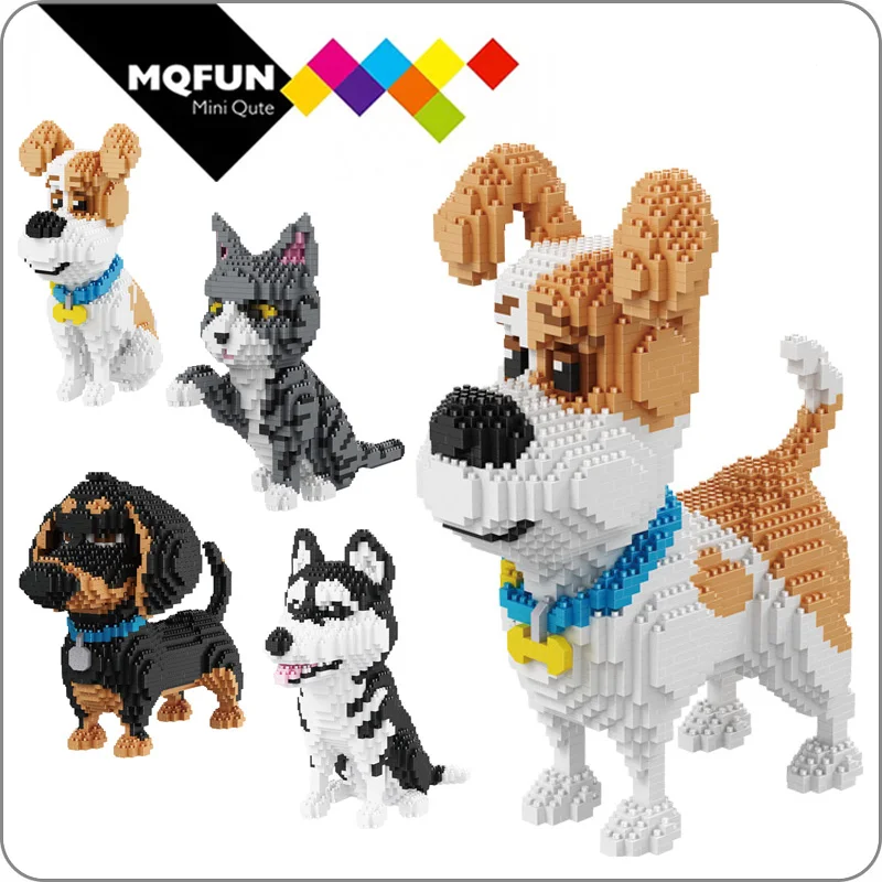 Balody Мультяшные милые животные кошка собака алмазные мини блоки 3D Сборка DIY
