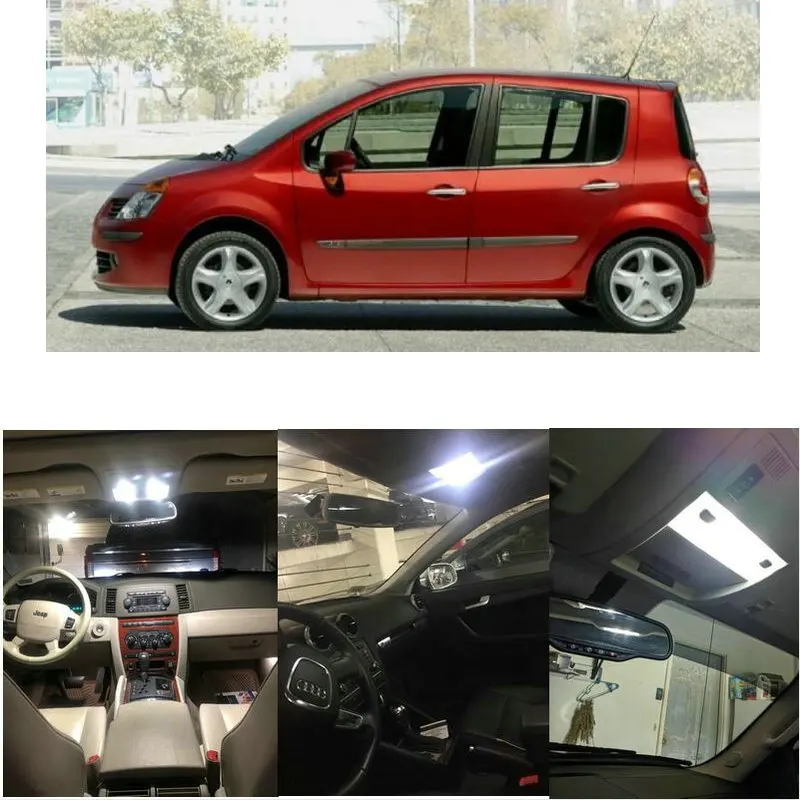 Светодиодные внутренние Автомобильные фары для Renault megane cc ez01 cabrio modus grand fjp0