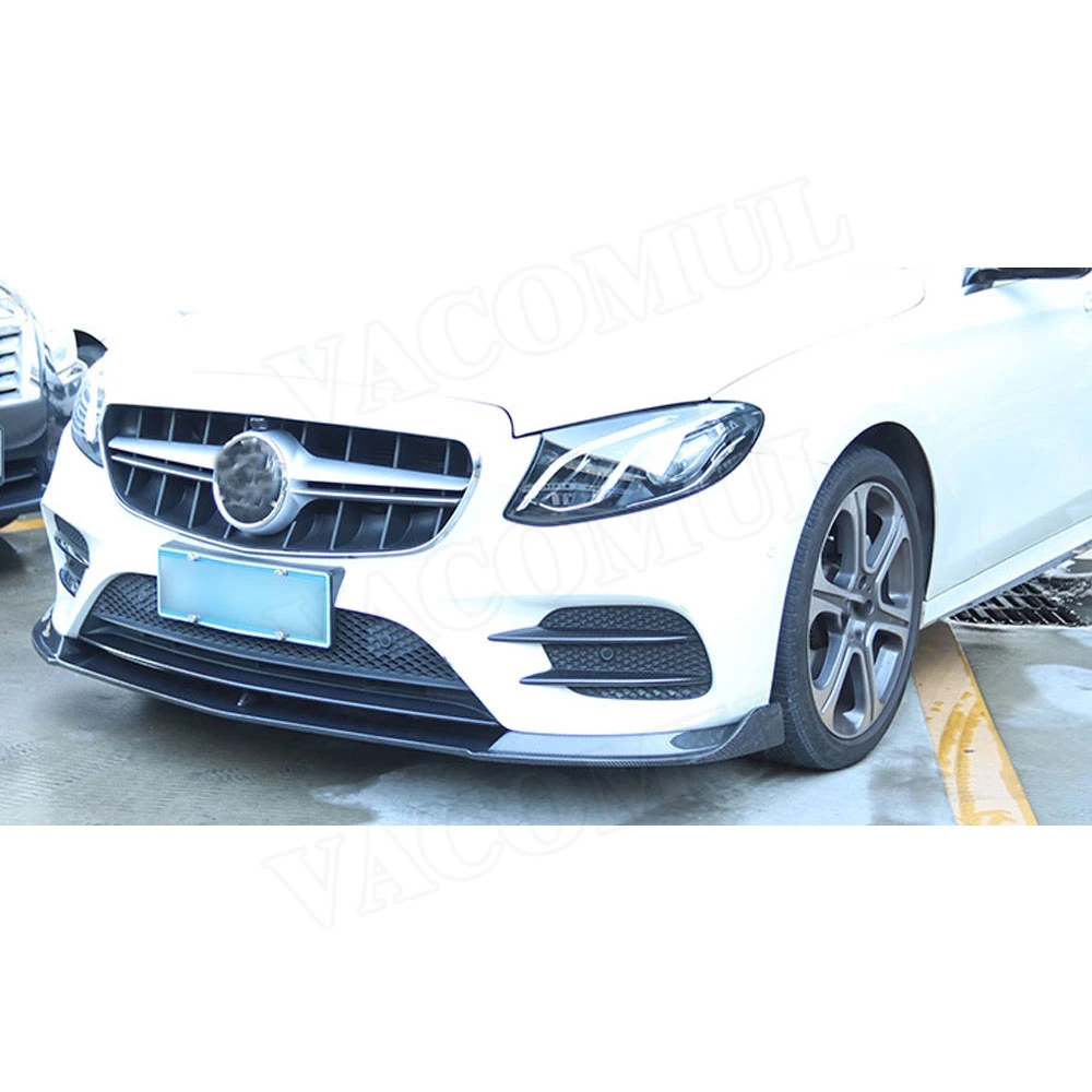 Для E Class углеродного волокна передний бампер спойлер для Mercedes Benz W213 спортивные E200