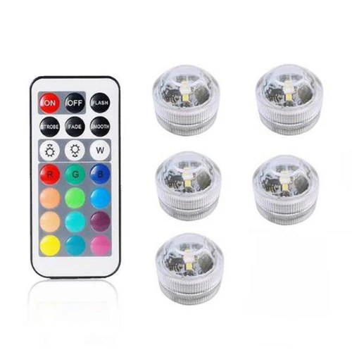 1remote 5Light Водонепроницаемый светодиодный светильник для подводного плавания, светильник для бассейна с пультом дистанционного управления, светильник 3 см, Алмазная форма, ваза для дайвинга, украшение для помещений - Испускаемый цвет: 1remote 5Light