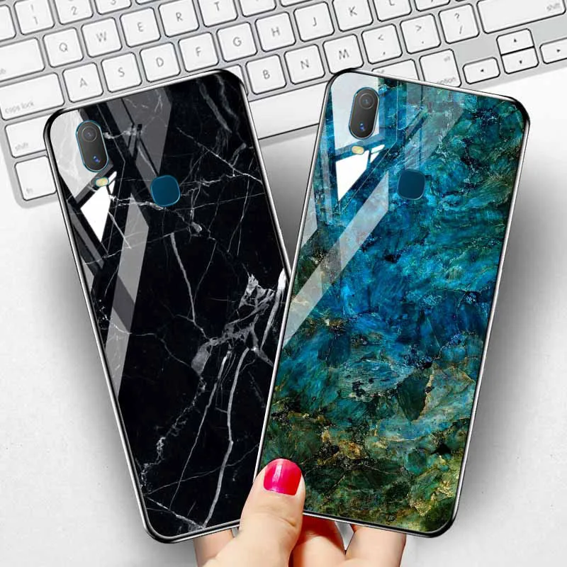 Чехол из закаленного стекла со звездным небом для Vivo Y11 2019 V17 S1 Pro Y9S Nex 3 чехол s