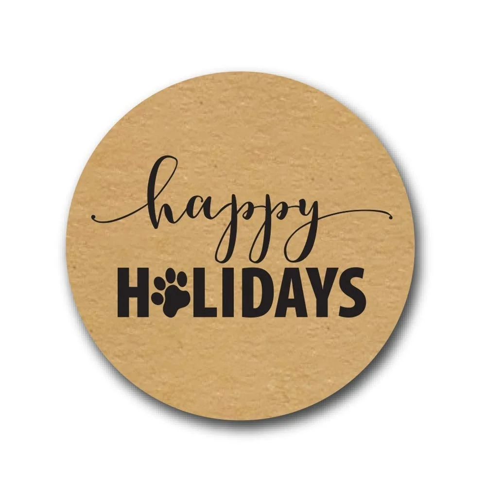 500 шт./рулон наклейки с принтом лап | Канцтовары для офиса и дома