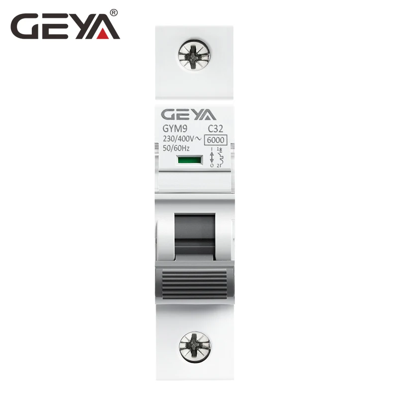 GEYA GYM9 1P 6KA Breaking Ёмкость переменного тока выключатель din рейку 220V 400V Мини автомат