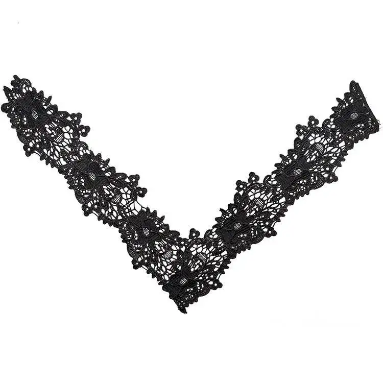 Вышивка с круглой горловиной для творчества искусственные Съемная воротники