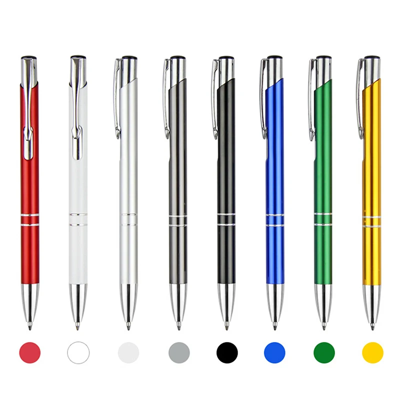 

Fashion Metal Ball Pen Color Custom Ballpoint Customized Logo Pens Promotional Gift Pen Event Personalized Giveaway