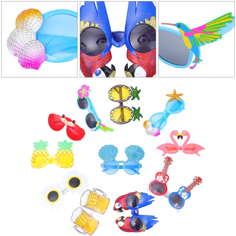 

11pcs Unique Dance Party Glasses Durable Beach Glasses Practical Party Glasses