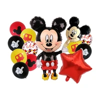 mickey minnie mouse theme foil balloons party decoration heart shaped balloon baby shower kids birthday party supplies