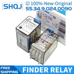 finder relay 55.34.9.024.0090 24VDC+LED 4CO 14PIN 7A 100%-new-original