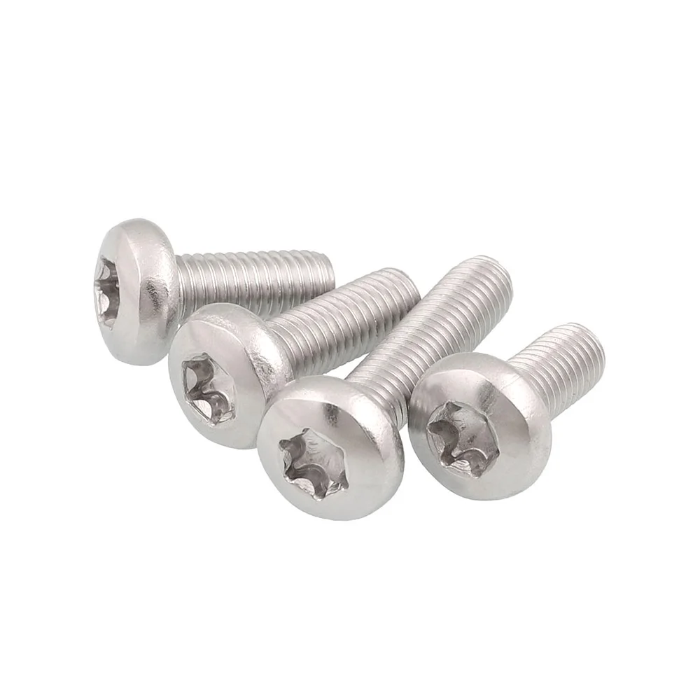 

20pcs/lot M4 M5 M6 M8 Six Lobe Torx Pan Round Head Screw Bolts GB2672 10-50mm Length A2 304 Stainless Steel