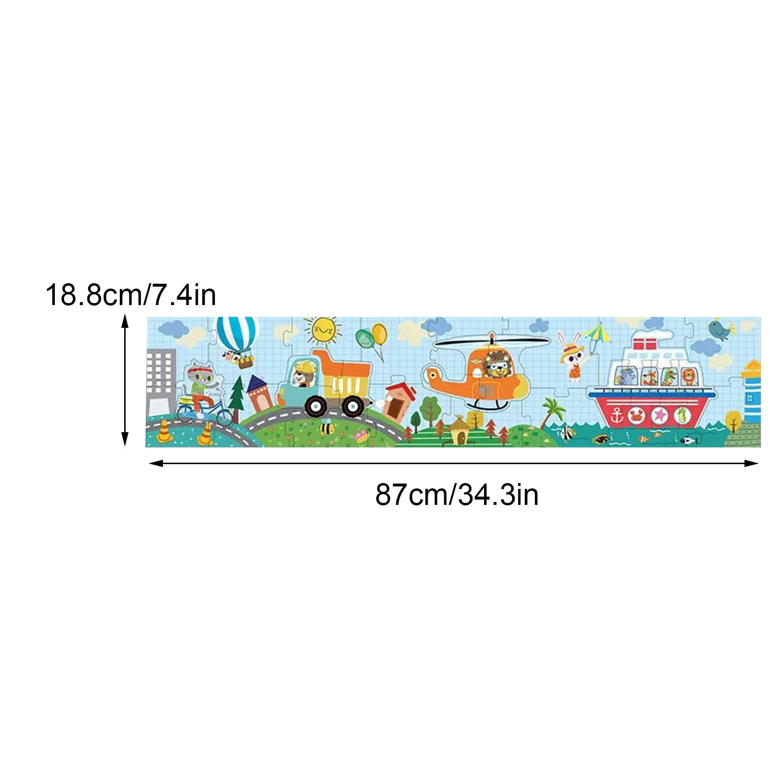 

HIINST 30 pieces Cartoon luminous Jigsaw puzzle children early education baby thinking training kindergarten toy