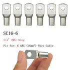 Набор соединителей для проводов аккумуляторов 4-25 мм, ассортимент соединителей из луженой меди, кольцевые клеммы