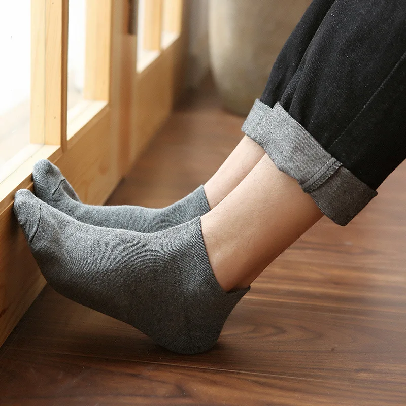 Мужские носки для девочек летние модные однотонные удобные хлопковые